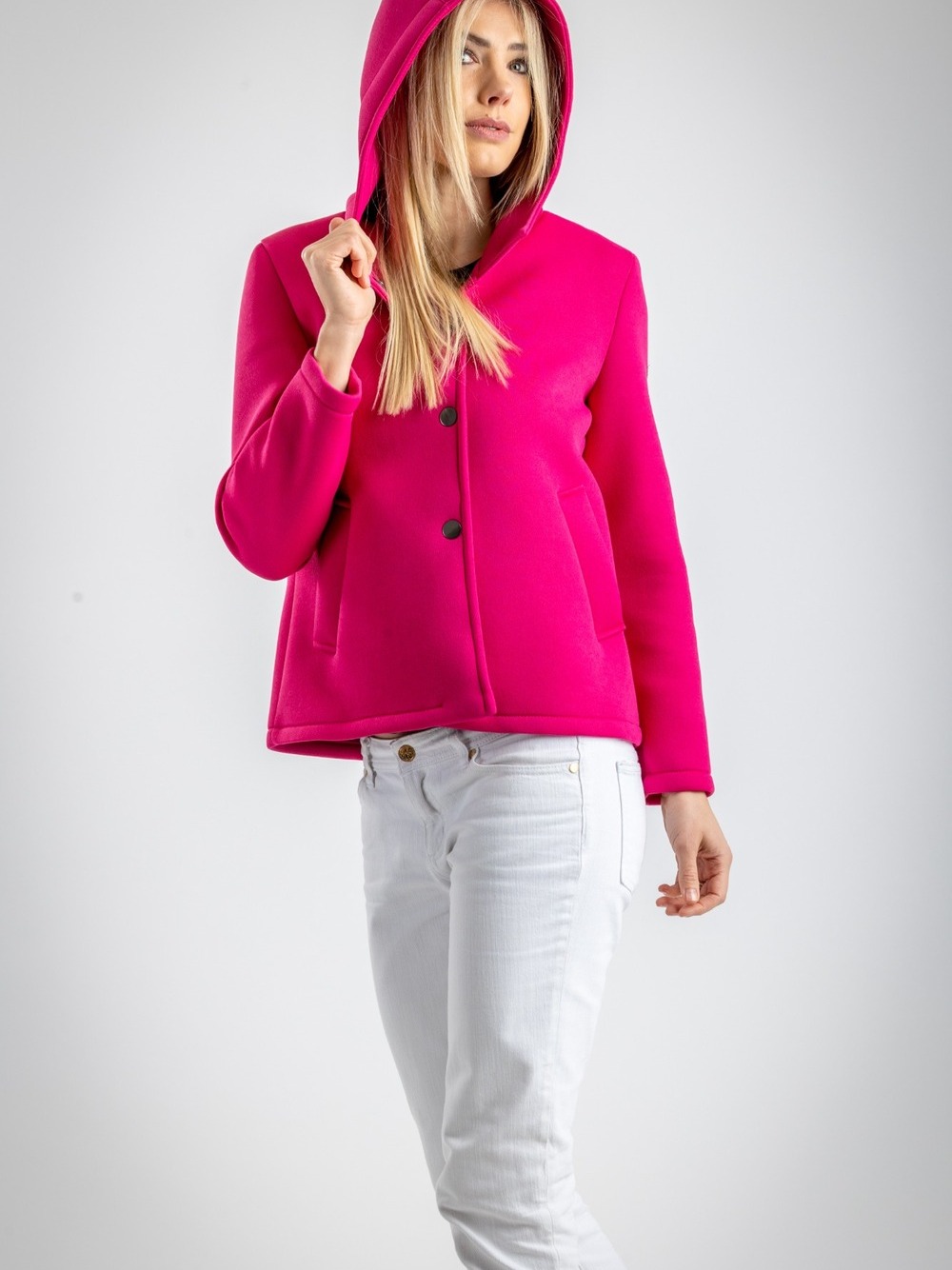 GIACCHINA CON CAPPUCCIO  FUCSIA 
