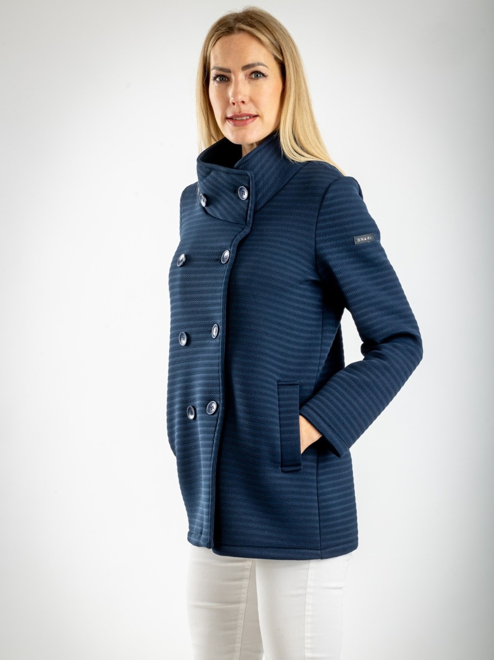 CAPPOTTINO COLLO IN PIEDI  BLU 