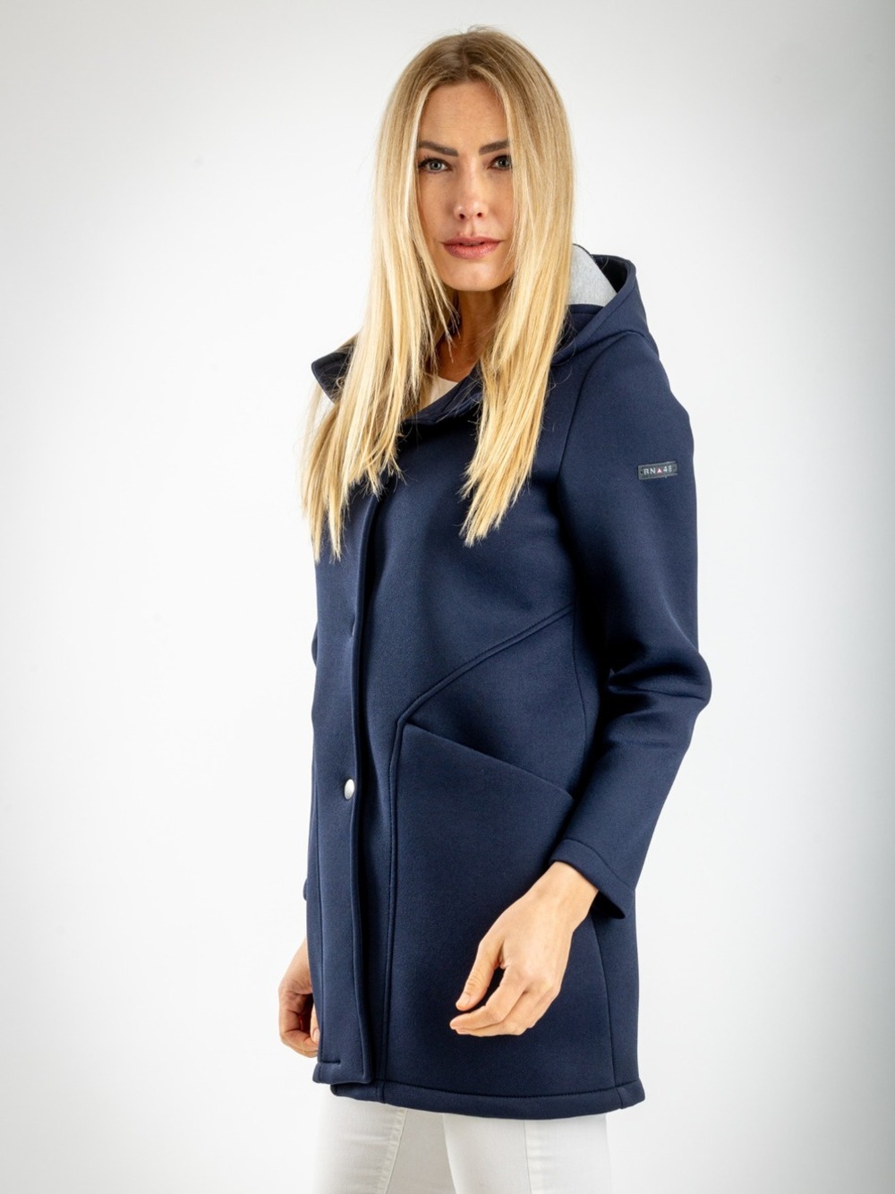 PARKA CON CAPPUCCIO  BLU 