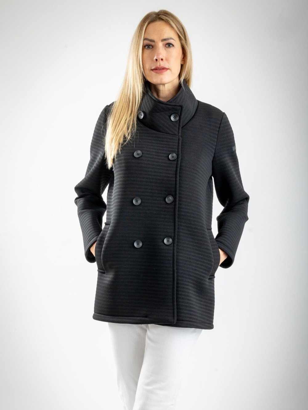 CAPPOTTINO COLLO IN PIEDI  NERO 