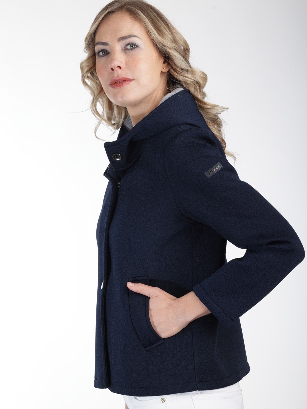GIACCHINA CON CAPPUCCIO  BLU 