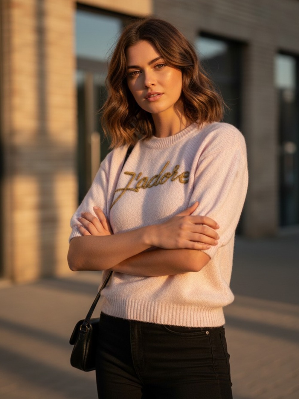 MAGLIONCINO ROSA  J'ADORE 