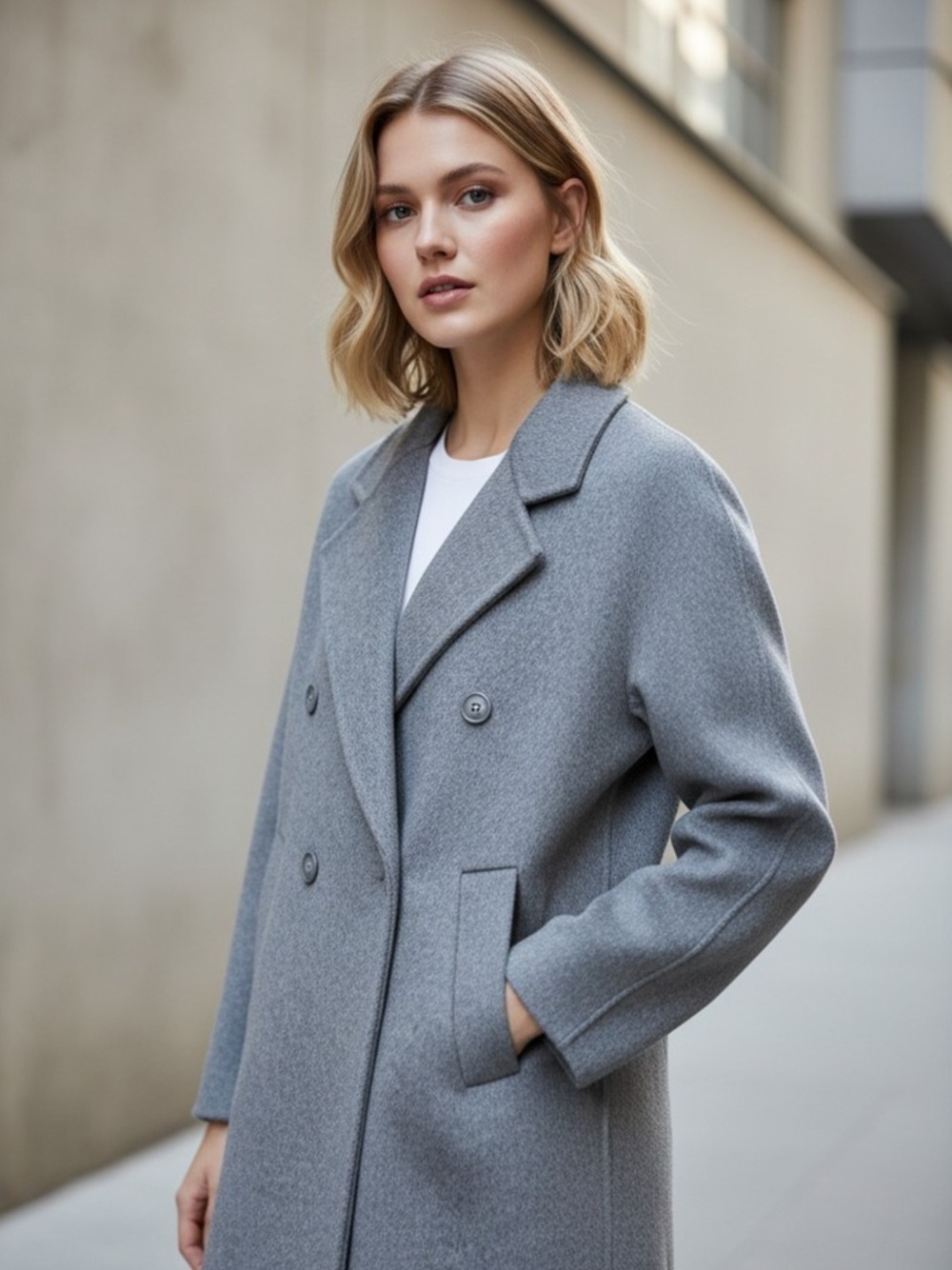 CAPPOTTO DOPPIOPETTO GRIGIO
