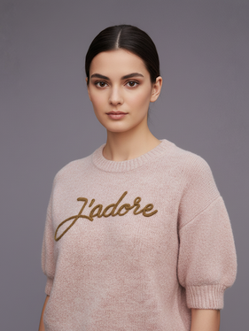 Maglioncino rosa  J'adore 