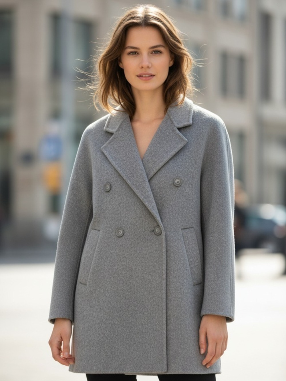 CAPPOTTO DOPPIOPETTO GRIGIO