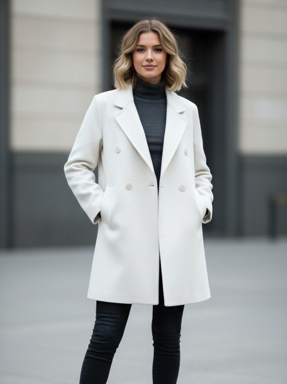 CAPPOTTO DOPPIOPETTO   BIANCO 