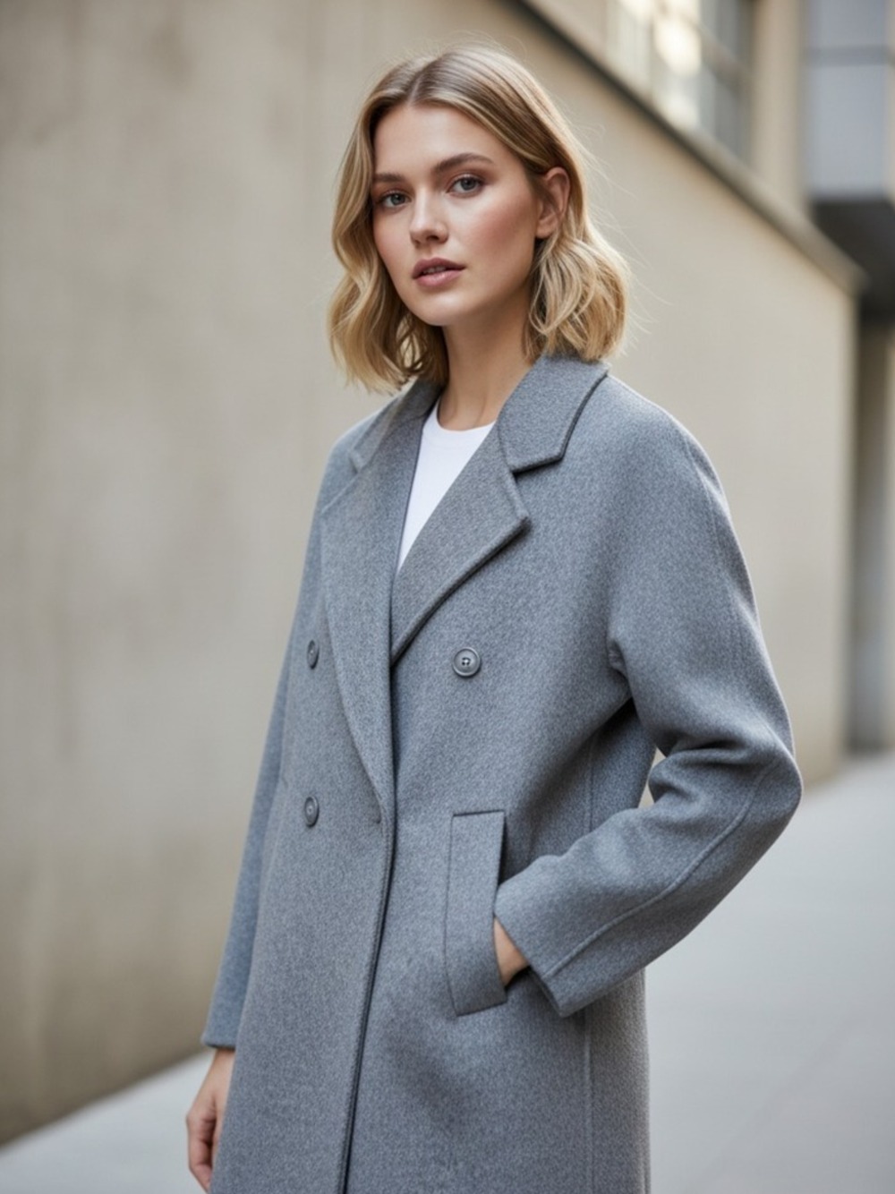 CAPPOTTO DOPPIOPETTO GRIGIO