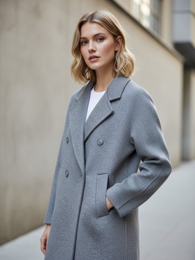 Cappotto doppiopetto   grigio 