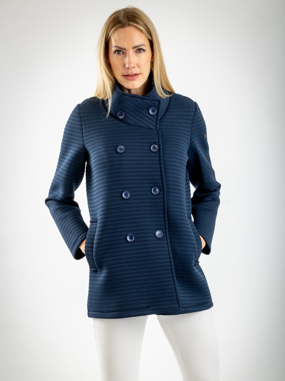 CAPPOTTINO COLLO IN PIEDI  BLU 