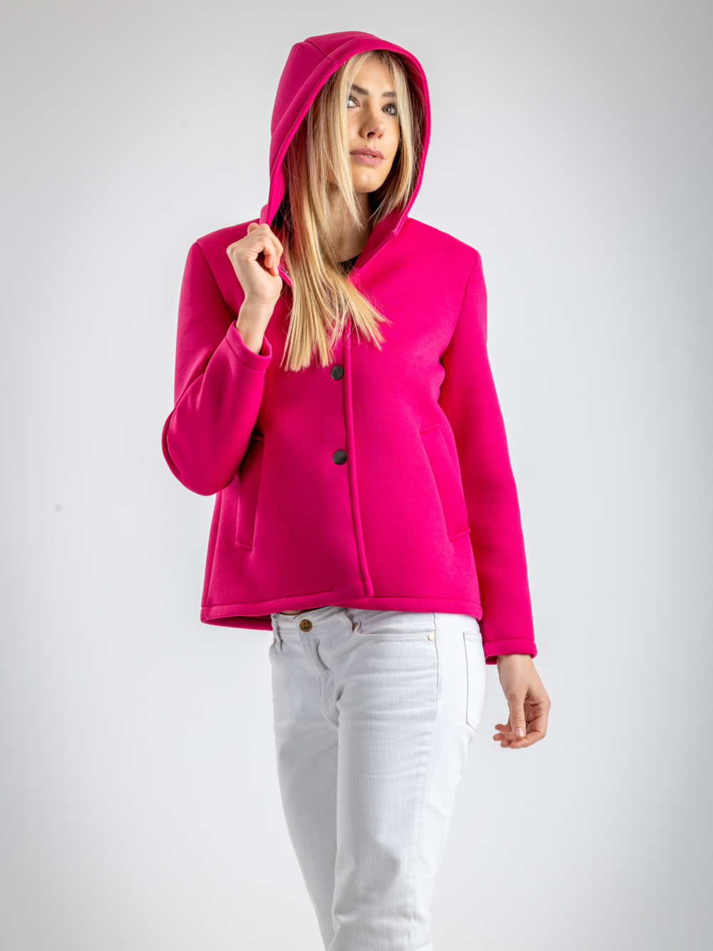 GIACCHINA CON CAPPUCCIO  FUCSIA 